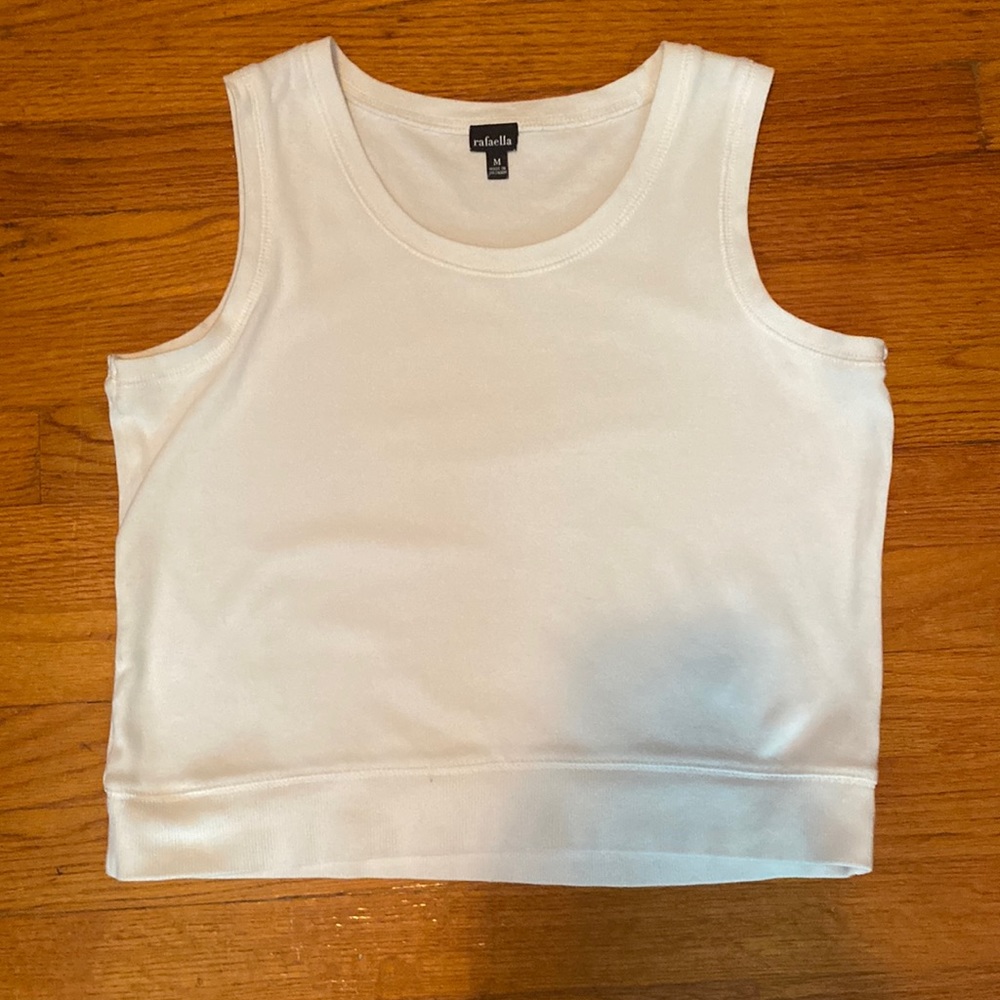 white tank crop top